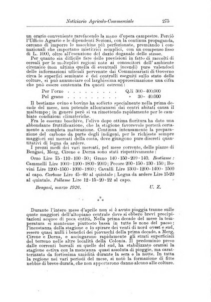 L'agricoltura coloniale organo dell'Istituto agricolo coloniale italiano e dell'Ufficio agrario sperimentale dell'Eritrea