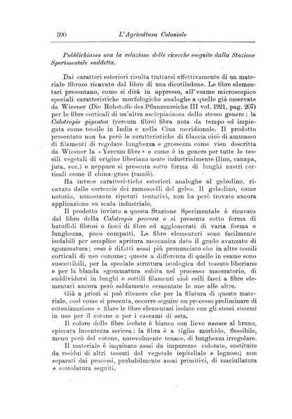 L'agricoltura coloniale organo dell'Istituto agricolo coloniale italiano e dell'Ufficio agrario sperimentale dell'Eritrea