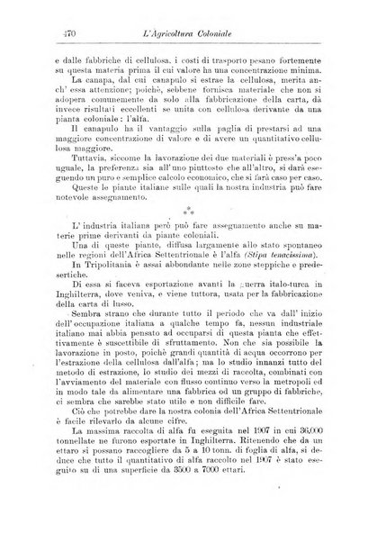 L'agricoltura coloniale organo dell'Istituto agricolo coloniale italiano e dell'Ufficio agrario sperimentale dell'Eritrea