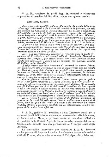 L'agricoltura coloniale organo dell'Istituto agricolo coloniale italiano e dell'Ufficio agrario sperimentale dell'Eritrea