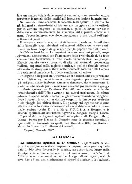 L'agricoltura coloniale organo dell'Istituto agricolo coloniale italiano e dell'Ufficio agrario sperimentale dell'Eritrea