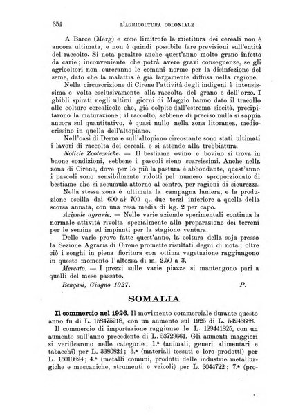 L'agricoltura coloniale organo dell'Istituto agricolo coloniale italiano e dell'Ufficio agrario sperimentale dell'Eritrea