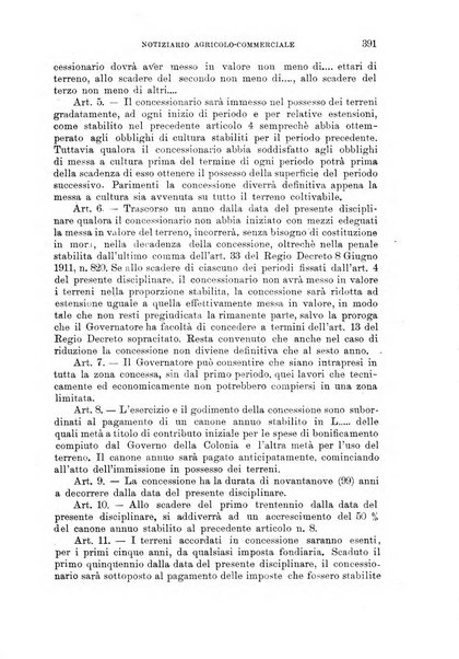 L'agricoltura coloniale organo dell'Istituto agricolo coloniale italiano e dell'Ufficio agrario sperimentale dell'Eritrea