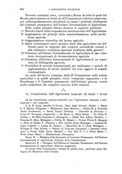 L'agricoltura coloniale organo dell'Istituto agricolo coloniale italiano e dell'Ufficio agrario sperimentale dell'Eritrea