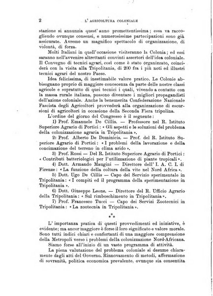 L'agricoltura coloniale organo dell'Istituto agricolo coloniale italiano e dell'Ufficio agrario sperimentale dell'Eritrea