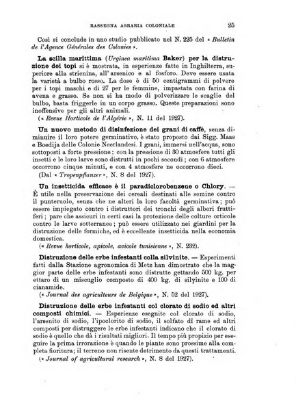 L'agricoltura coloniale organo dell'Istituto agricolo coloniale italiano e dell'Ufficio agrario sperimentale dell'Eritrea