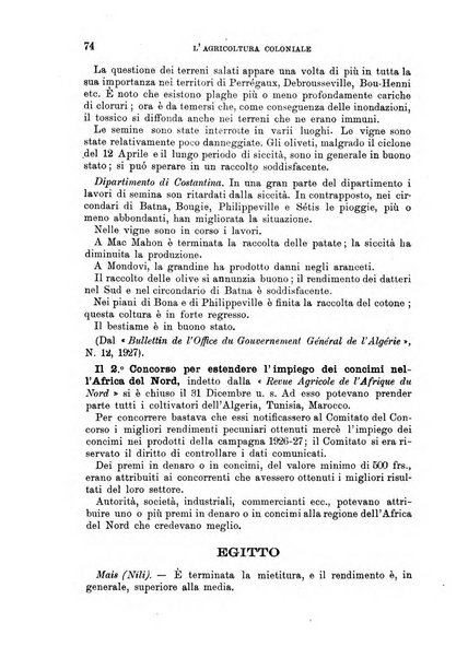 L'agricoltura coloniale organo dell'Istituto agricolo coloniale italiano e dell'Ufficio agrario sperimentale dell'Eritrea