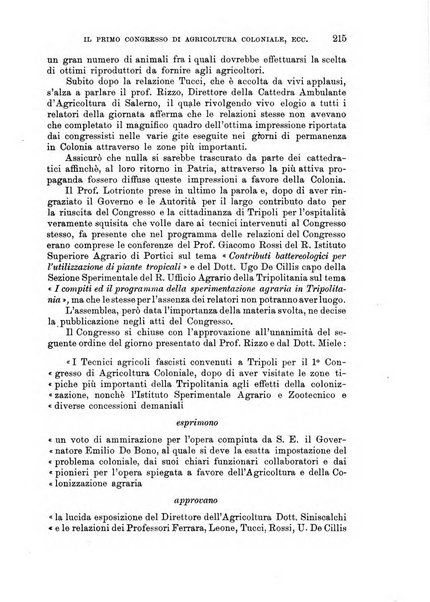 L'agricoltura coloniale organo dell'Istituto agricolo coloniale italiano e dell'Ufficio agrario sperimentale dell'Eritrea