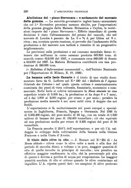 L'agricoltura coloniale organo dell'Istituto agricolo coloniale italiano e dell'Ufficio agrario sperimentale dell'Eritrea