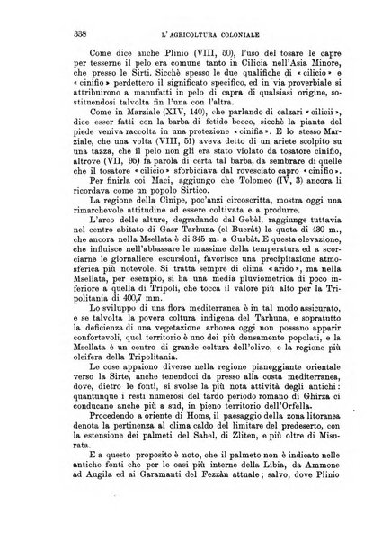 L'agricoltura coloniale organo dell'Istituto agricolo coloniale italiano e dell'Ufficio agrario sperimentale dell'Eritrea