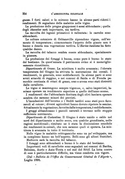 L'agricoltura coloniale organo dell'Istituto agricolo coloniale italiano e dell'Ufficio agrario sperimentale dell'Eritrea