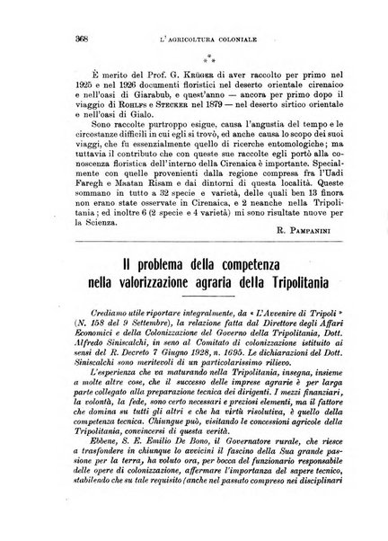 L'agricoltura coloniale organo dell'Istituto agricolo coloniale italiano e dell'Ufficio agrario sperimentale dell'Eritrea