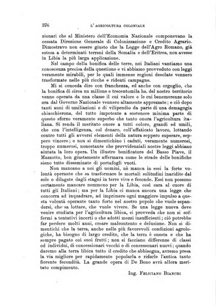 L'agricoltura coloniale organo dell'Istituto agricolo coloniale italiano e dell'Ufficio agrario sperimentale dell'Eritrea