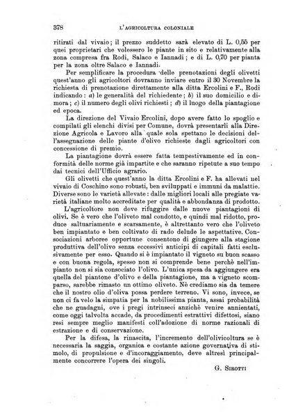 L'agricoltura coloniale organo dell'Istituto agricolo coloniale italiano e dell'Ufficio agrario sperimentale dell'Eritrea