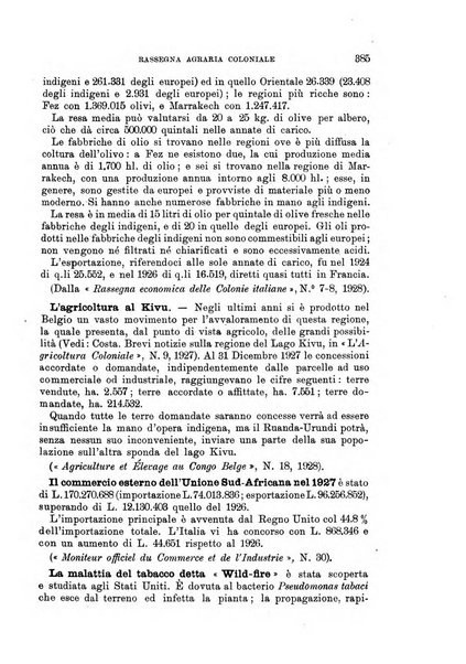 L'agricoltura coloniale organo dell'Istituto agricolo coloniale italiano e dell'Ufficio agrario sperimentale dell'Eritrea