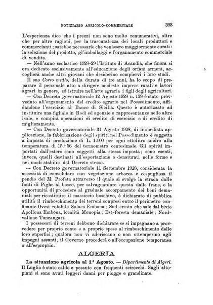 L'agricoltura coloniale organo dell'Istituto agricolo coloniale italiano e dell'Ufficio agrario sperimentale dell'Eritrea