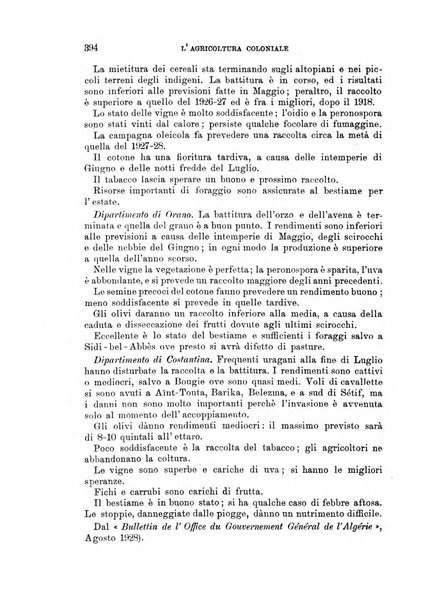 L'agricoltura coloniale organo dell'Istituto agricolo coloniale italiano e dell'Ufficio agrario sperimentale dell'Eritrea