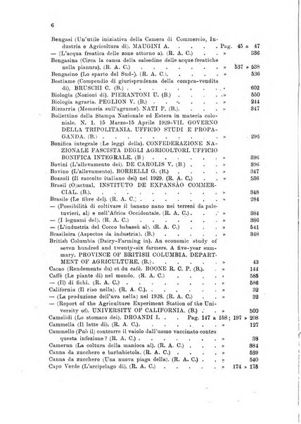 L'agricoltura coloniale organo dell'Istituto agricolo coloniale italiano e dell'Ufficio agrario sperimentale dell'Eritrea