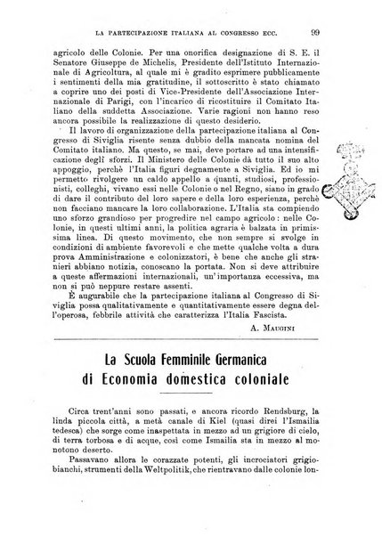 L'agricoltura coloniale organo dell'Istituto agricolo coloniale italiano e dell'Ufficio agrario sperimentale dell'Eritrea