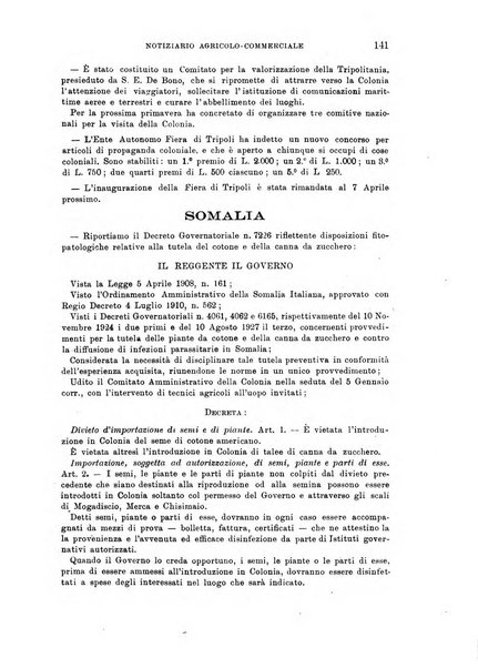 L'agricoltura coloniale organo dell'Istituto agricolo coloniale italiano e dell'Ufficio agrario sperimentale dell'Eritrea