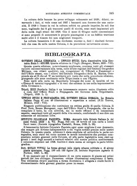 L'agricoltura coloniale organo dell'Istituto agricolo coloniale italiano e dell'Ufficio agrario sperimentale dell'Eritrea