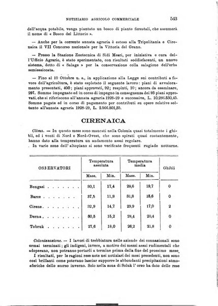 L'agricoltura coloniale organo dell'Istituto agricolo coloniale italiano e dell'Ufficio agrario sperimentale dell'Eritrea