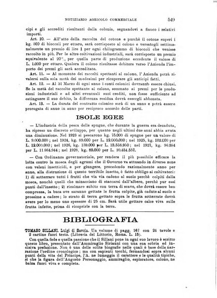 L'agricoltura coloniale organo dell'Istituto agricolo coloniale italiano e dell'Ufficio agrario sperimentale dell'Eritrea