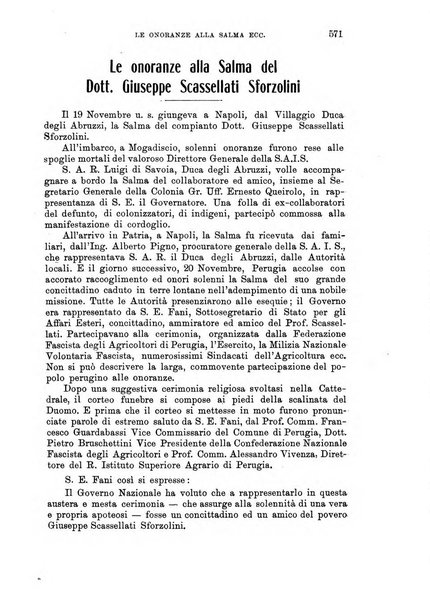 L'agricoltura coloniale organo dell'Istituto agricolo coloniale italiano e dell'Ufficio agrario sperimentale dell'Eritrea