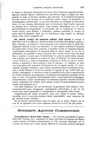 L'agricoltura coloniale organo dell'Istituto agricolo coloniale italiano e dell'Ufficio agrario sperimentale dell'Eritrea