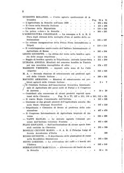 L'agricoltura coloniale organo dell'Istituto agricolo coloniale italiano e dell'Ufficio agrario sperimentale dell'Eritrea