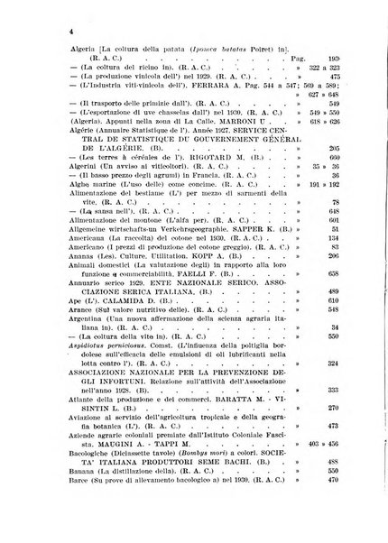 L'agricoltura coloniale organo dell'Istituto agricolo coloniale italiano e dell'Ufficio agrario sperimentale dell'Eritrea