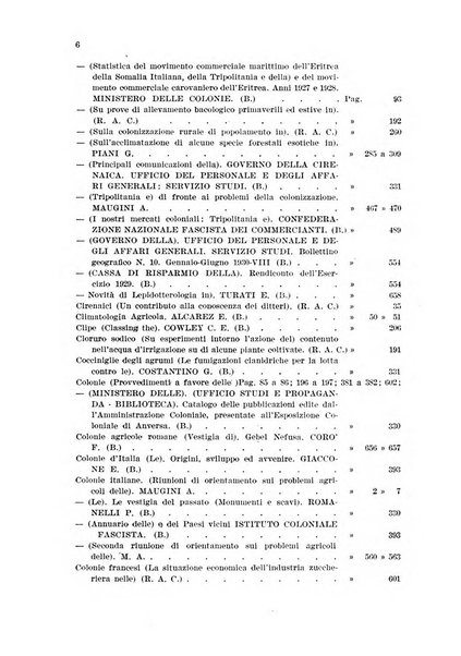 L'agricoltura coloniale organo dell'Istituto agricolo coloniale italiano e dell'Ufficio agrario sperimentale dell'Eritrea