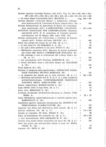 L'agricoltura coloniale organo dell'Istituto agricolo coloniale italiano e dell'Ufficio agrario sperimentale dell'Eritrea