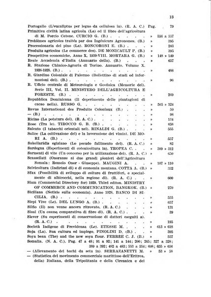 L'agricoltura coloniale organo dell'Istituto agricolo coloniale italiano e dell'Ufficio agrario sperimentale dell'Eritrea