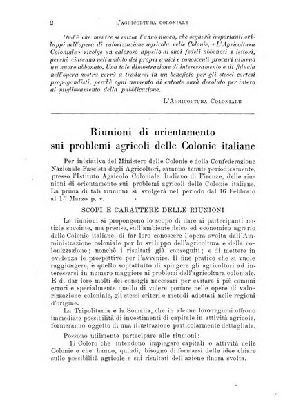 L'agricoltura coloniale organo dell'Istituto agricolo coloniale italiano e dell'Ufficio agrario sperimentale dell'Eritrea