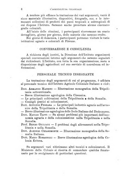 L'agricoltura coloniale organo dell'Istituto agricolo coloniale italiano e dell'Ufficio agrario sperimentale dell'Eritrea