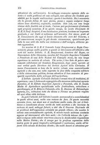 L'agricoltura coloniale organo dell'Istituto agricolo coloniale italiano e dell'Ufficio agrario sperimentale dell'Eritrea