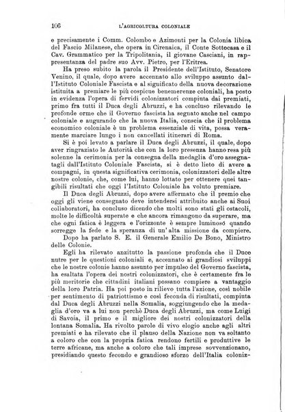 L'agricoltura coloniale organo dell'Istituto agricolo coloniale italiano e dell'Ufficio agrario sperimentale dell'Eritrea