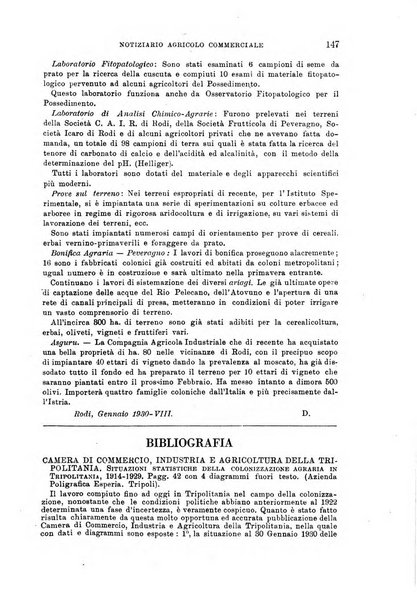 L'agricoltura coloniale organo dell'Istituto agricolo coloniale italiano e dell'Ufficio agrario sperimentale dell'Eritrea