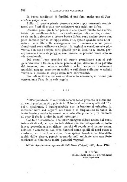 L'agricoltura coloniale organo dell'Istituto agricolo coloniale italiano e dell'Ufficio agrario sperimentale dell'Eritrea