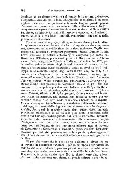 L'agricoltura coloniale organo dell'Istituto agricolo coloniale italiano e dell'Ufficio agrario sperimentale dell'Eritrea