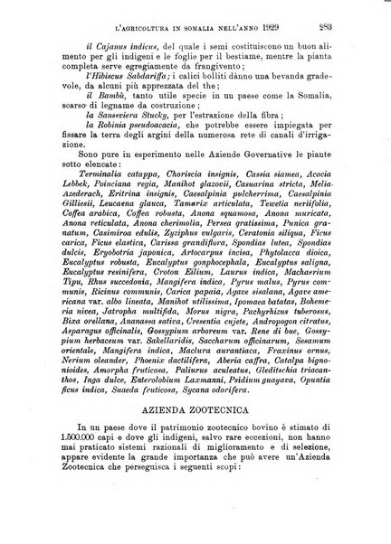 L'agricoltura coloniale organo dell'Istituto agricolo coloniale italiano e dell'Ufficio agrario sperimentale dell'Eritrea