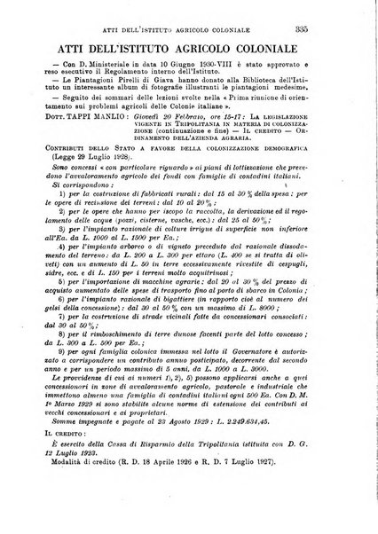 L'agricoltura coloniale organo dell'Istituto agricolo coloniale italiano e dell'Ufficio agrario sperimentale dell'Eritrea