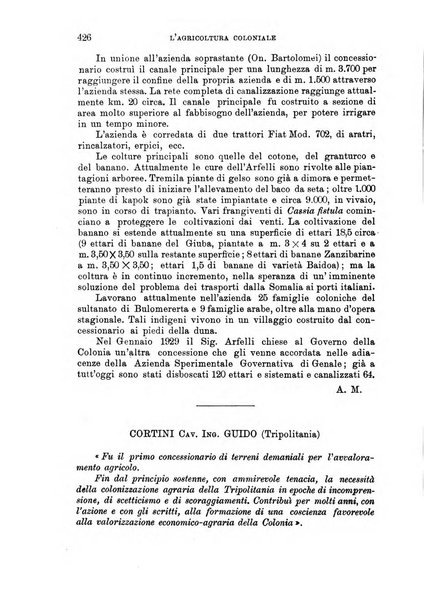 L'agricoltura coloniale organo dell'Istituto agricolo coloniale italiano e dell'Ufficio agrario sperimentale dell'Eritrea