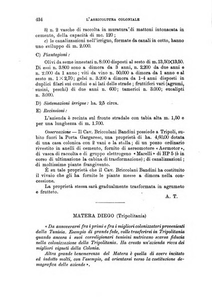 L'agricoltura coloniale organo dell'Istituto agricolo coloniale italiano e dell'Ufficio agrario sperimentale dell'Eritrea