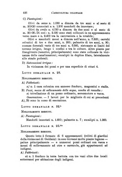 L'agricoltura coloniale organo dell'Istituto agricolo coloniale italiano e dell'Ufficio agrario sperimentale dell'Eritrea