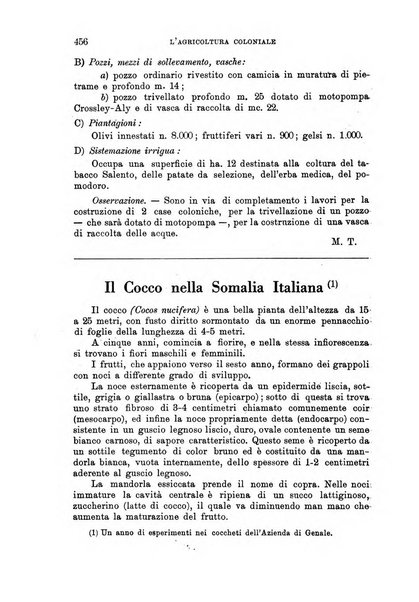 L'agricoltura coloniale organo dell'Istituto agricolo coloniale italiano e dell'Ufficio agrario sperimentale dell'Eritrea