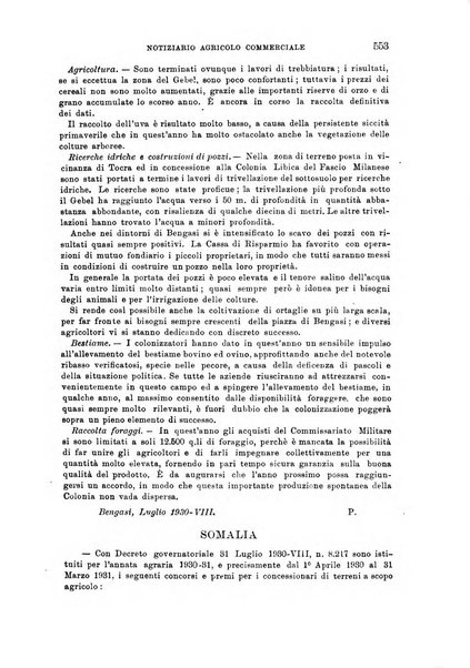 L'agricoltura coloniale organo dell'Istituto agricolo coloniale italiano e dell'Ufficio agrario sperimentale dell'Eritrea