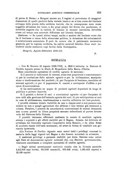 L'agricoltura coloniale organo dell'Istituto agricolo coloniale italiano e dell'Ufficio agrario sperimentale dell'Eritrea