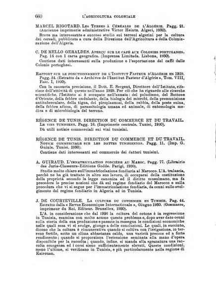 L'agricoltura coloniale organo dell'Istituto agricolo coloniale italiano e dell'Ufficio agrario sperimentale dell'Eritrea